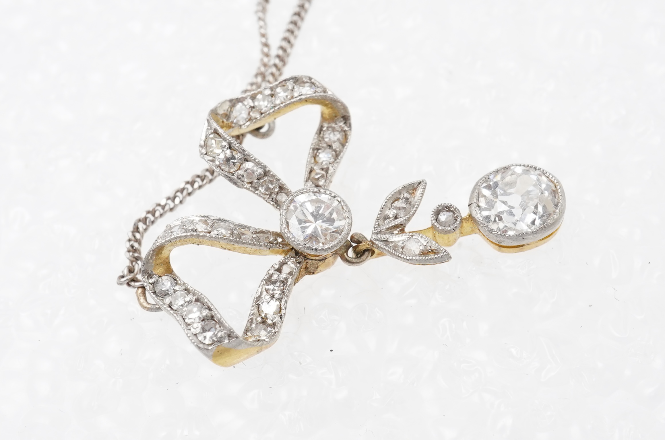 A diamond pendant